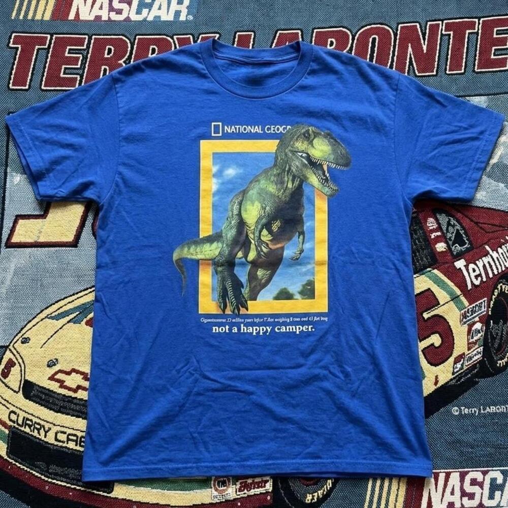 National Geographic Blue Dinosaur T-Shirt